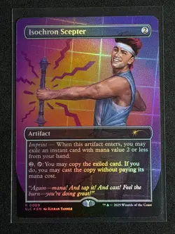MTG Secret Lair Encyclopedia of Magic the Gathering FOIL Isochron Scepter RARE - Image 1