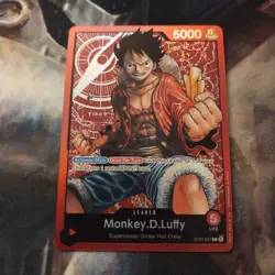 One Piece Card Game Monkey.D.Luffy - ST01-001 - Leader - Pre-Errata - Near Mint - Image 1
