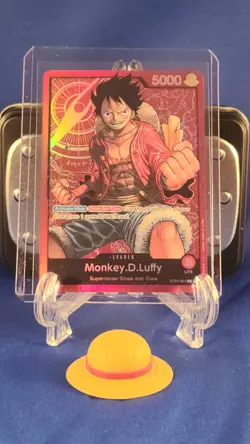 Monkey.D.Luffy - ST01-001 - Leader - Pre-Errata - Near Mint - One Piece CCG - Image 1