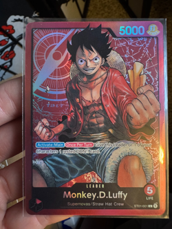 Monkey.D.Luffy - ST01-001 - Leader - Pre-Errata - Near Mint - One Piece CCG - Image 1