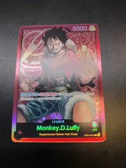 Monkey.D.Luffy - ST01-001 - Leader - Pre-Errata - Near Mint - One Piece CCG - Image 2