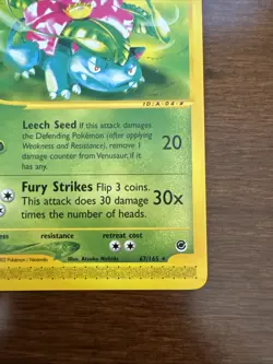 Pokemon TCG Venusaur Expedition Base Set, 67/165, Regular Rare (Near Mint) - Image 4