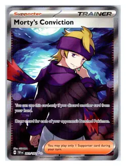 Pokemon TCG - Morty's Conviction - - SV05: Temporal Forces 201/162 Ultra Rare Ho - Image 1
