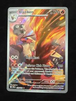 Pokemon TCG Blaziken 192/182 Destined Rivals DRI Illustration Rare Full Art - Image 1