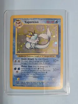 1999 Vaporeon 12/64 - Cosmos Holo Rare - Jungle - Pokemon TCG - Image 2