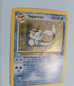 1999 Vaporeon 12/64 - Cosmos Holo Rare - Jungle - Pokemon TCG - Image 5
