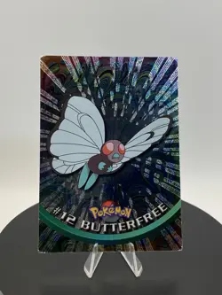 Pokemon Topps Holo Foil TV Animation Butterfree #12 Blue Logo SEE PHOTOS - Image 5