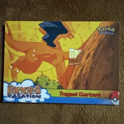 Pokemon Trapped Charizard Pikachu's Vacation Topps No. 51 Blue Logo - Image 1