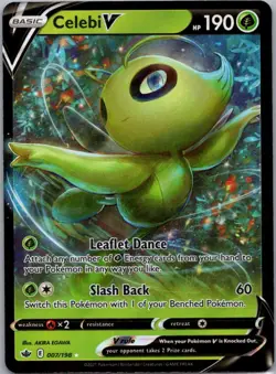 Pokemon TCG Celebi V 7/198 Chilling Reign NM - Image 1