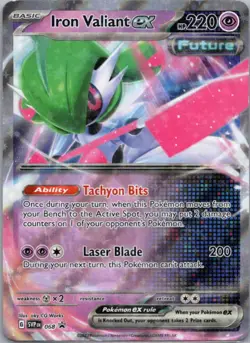 Pokemon TCG Iron Valiant ex 68 Scarlet & Violet Black Star Promos Holofoil NM - Image 1