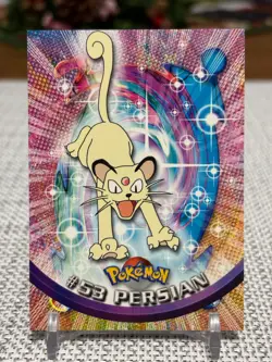 1999 Topps Pokemon #53 Persian (TV Animation Series 1) 3rd Print Green Logo NM - Image 1