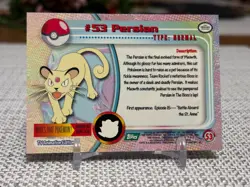 1999 Topps Pokemon #53 Persian (TV Animation Series 1) 3rd Print Green Logo NM - Image 2