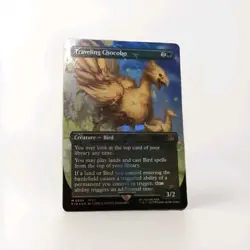 Magic the Gathering Final Fantasy Traveling Chocobo (406) Borderless Foil NM En - Image 1
