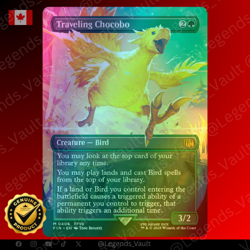 MTG FF - Magic The Gathering - Final Fantasy - Traveling Chocobo - Foil - Image 1