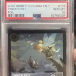 2023 Disney Lorcana EN 1-The First Chapter Tinker Bell #193 Foil PSA 10 - Image 3