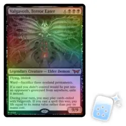 FOIL VALGAVOTH, TERROR EATER Duskmourn: House Of Horror DSK Magic MTG MINT CARD - Image 1