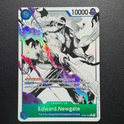 Edward Newgate ST22-003 Parallel Ghost Rare - One Piece TCG English Card NM - Image 1