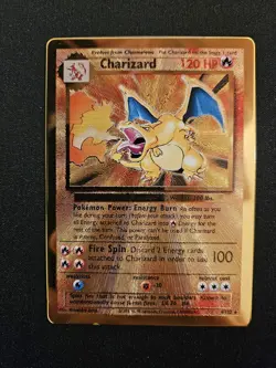 Pokemon Celebrations Gold Metal Charizard Card 4/102 Premium Collection - Image 1