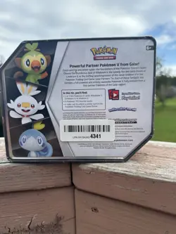 2020 Pokemon TCG Galar Partners Tin Cinderace V Red New Sealed - Image 5