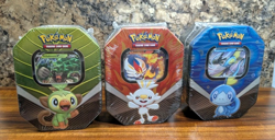 Pokemon TCG Galar Partners Collectors Tins Cinderace, Rillaboom & Intelleon V - Image 1
