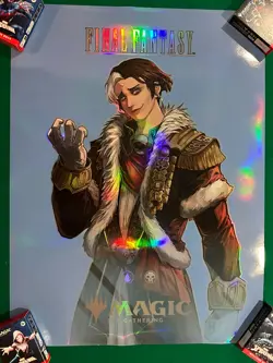 MTG Magic the Gathering Final Fantasy 18x24 Foil Promo Poster Set of 5 New - Image 2