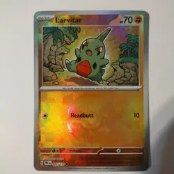 Larvitar 047/131 - Poke Ball Reverse Prismatic Evolutions Pokemon TCG- NM/M Card - Image 1