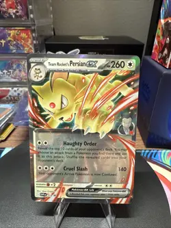 Team Rocket's Persian ex 218 Pokemon Sv: Scarlet & Violet Promo Cards Holo - NM - Image 1