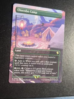 MTG Chocobo Camp (Borderless) [FINAL FANTASY Commander] Foil Near Mint Magic - Image 2