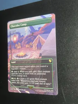 MTG Chocobo Camp (Borderless) [FINAL FANTASY Commander] Foil Near Mint Magic - Image 3