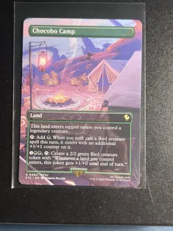 MTG Chocobo Camp (Borderless) [FINAL FANTASY Commander] Foil Near Mint Magic - Image 4