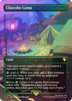 Chocobo Camp Foil Borderless Final Fantasy MTG NM - Image 1