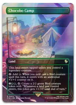 Chocobo Camp (Borderless) #462 (Foil) (NM) Final Fantasy FIC Magic MTG - Image 1