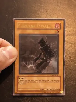 Yu-Gi-Oh! ULTIMATE RARE HOLO CARD CHARCOAL INPACHI SOD-EN001 VLP - Image 3