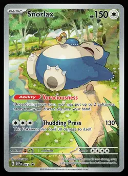 Snorlax 051 Holo Illustration Rare Scarlet & Violet Promo Pokemon Card - Image 1