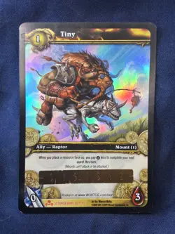 World of Warcraft WOW TCG Tiny Loot Card Unscratched - Image 1
