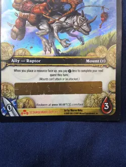 World of Warcraft WOW TCG Tiny Loot Card Unscratched - Image 2