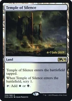 MTG - Temple of Silence (M20) - Promos: Prerelease Cards - Light Play - Foil - Image 1