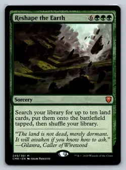 MTG Commander Legends 249 Reshape the Earth Mythic Sorcery - Image 1