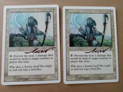 Samite healer x1 7th Ed Signed by Anson Maddocks MTG - Image 1