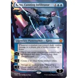 KAITO, CUNNING INFILTRATOR (BORDERLESS) Foundations FDN Planeswalker Magic MTG - Image 1