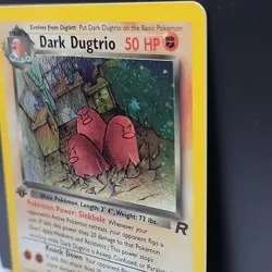 Dark Dugrtrio HOLO 6/82 Team Rocket 1st Edition Rare Pack Fresh MINT POKEMON - Image 4
