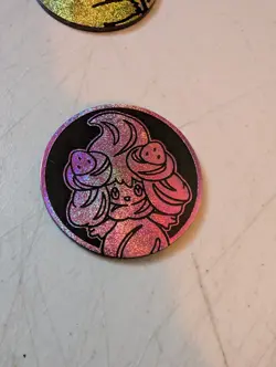 Pokemon TCG Coin Flip Die Alcremie Pink Full Size - Image 1