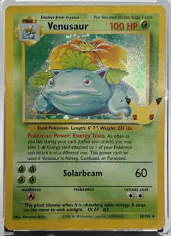 2021 Pokemon Celebrations Venusaur Holo #15/102 Classic Collection - Image 1