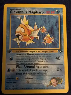 Pokemon TCG Giovanni's Magikarp Gym Challenge 73/132 1st Edition Basic 30 HP - Image 1