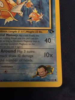 Pokemon TCG Giovanni's Magikarp Gym Challenge 73/132 1st Edition Basic 30 HP - Image 3