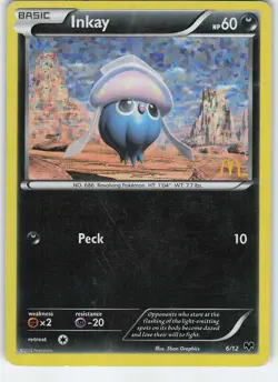 Inkay - 6/12 006/012 McDonald's Promos 2014 Promo Holo MP Pokemon - Image 1