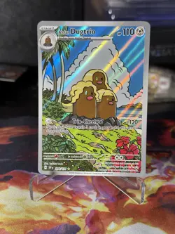 Alolan Dugtrio 208/191 Surging Sparks Illustration Rare Pokemon TCG NM - Image 1