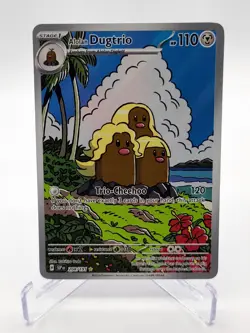 Pokemon TCG - Alolan Dugtrio 208/191 Illustration Rare Surging Sparks - NM - Image 1
