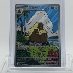 Pokemon TCG Surging Sparks Alolan Dugtrio #208/191 Illustration Rare NM - Image 1