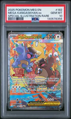 2025 POKEMON MEGA EVOLUTION SPECIAL ILLUSTRATION RARE MEGA KANGASKHAN EX PSA 10 - Image 1
